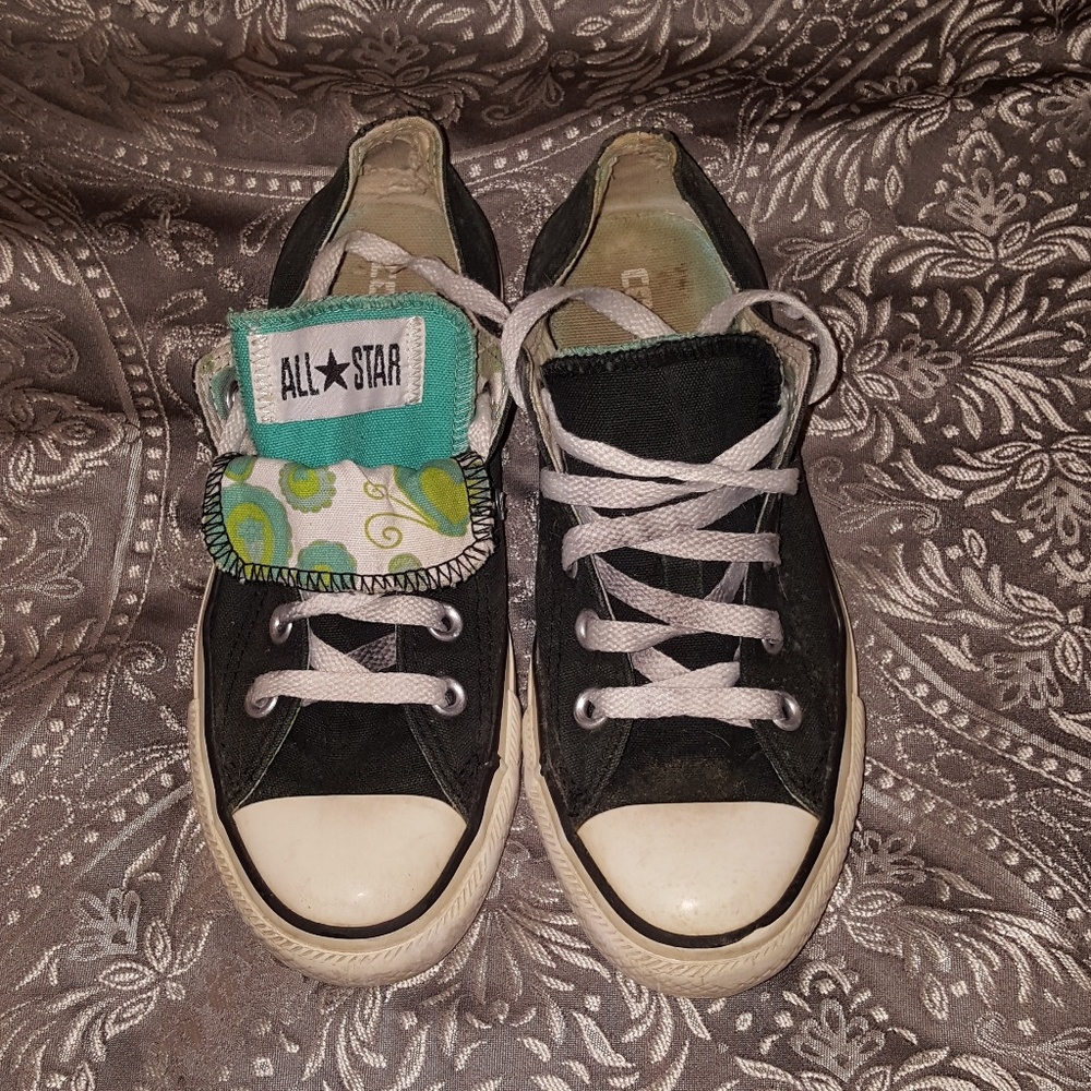 Women's size 6 double tongue Converse Chuck Taylor